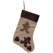 Gingerbread Plaid Stocking