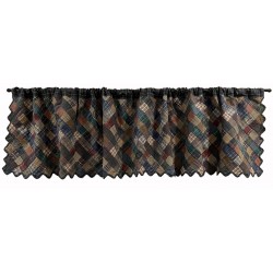 Quilted Squares Window Valance