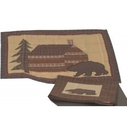 Cabin in the Woods Patchwork Napkin