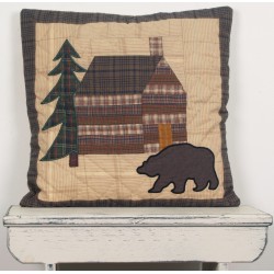 Cabin in the Woods Throw Pillow