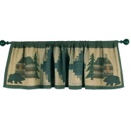 Cabin in the Woods Window Valance