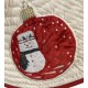 Snowman Ornament Tree Skirt 22" Round