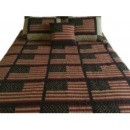 The Flag King Tea Dyed Bedspread