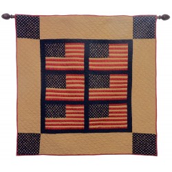 The Flag Large Wall Hanging/Throw Tea Dyed