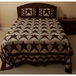 Colonial Star Twin Tea Dyed Bedspread