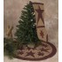 Colonial Star Tree Skirt 24" Round Tea Dyed