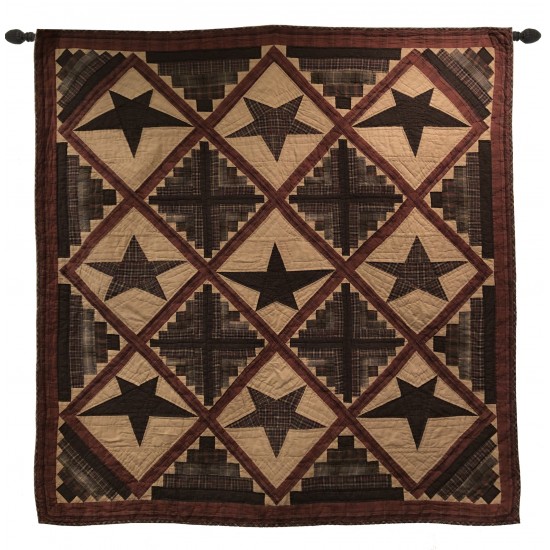 Cabin Star Large Wall Hanging/Throw Tea Dyed
