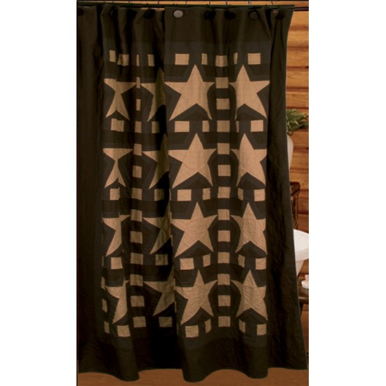 Blazing Star Shower Curtain Tea Dyed