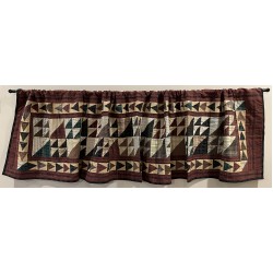 Rustic Flying Geese Window Valance