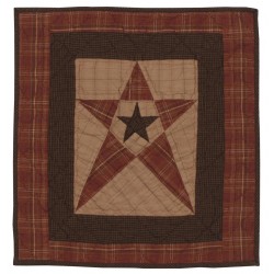 Primitive Country Star Block Tea Dyed