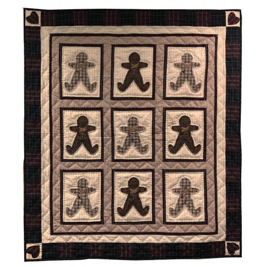 Gingerbread Plaid Wall Hanging