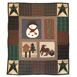 Noel Multi-color Plaid Small Wall Hanging
