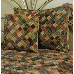Quilted Squares Pillow Sham King