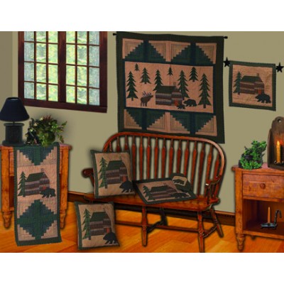 Cabin in the Woods Tea Dyed Quilts