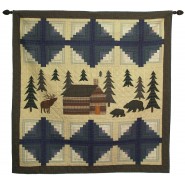 Cabin in the Woods Large Wall Hanging/Throw