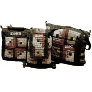 Country Log Cabin Quilted Bags