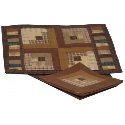 Country Log Cabin Patchwork Napkin