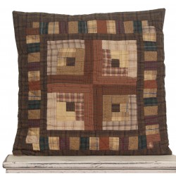 Country Log Cabin Throw Pillow