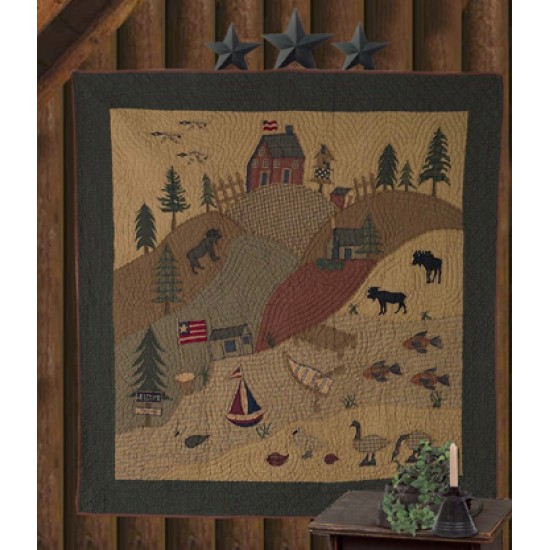 The Lodge Large Wall Hanging/Throw Tea Dyed