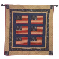 The Flag Mustard Large Wall Hanging/Throw Tea Dyed