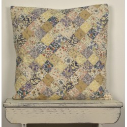Calico Floral Square Throw Pillow