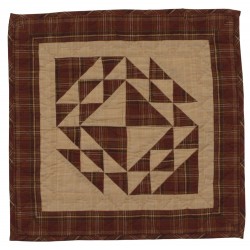 Colonial Patches Burgundy Block