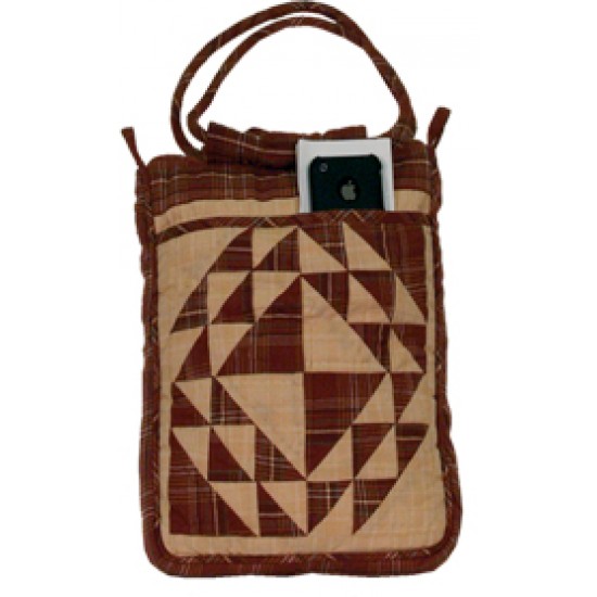 Colonial Patches Burgundy Bag - Handbag