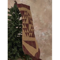 Colonial Patches Burgundy Stocking Tea Dyed