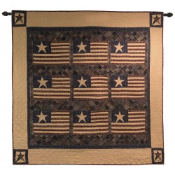 Old Glory Large Wall Hanging/Throw Tea Dyed