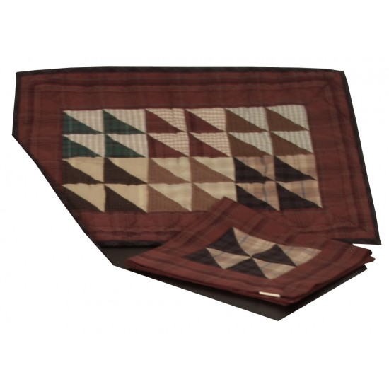 Rustic Flying Geese Patchwork Napkin