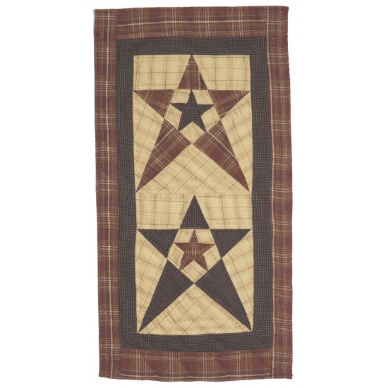 Primitive Country Star Mini Runner Tea Dyed