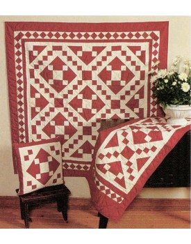 Red Diamond Square Quilts