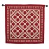 Red Diamond Square Wall Hanging