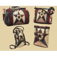 Primitive Star Quilted Bags