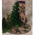 Primitive Star Tree Skirt 24" Round Tea Dyed