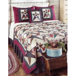 Primitive Star with Angels Twin Bedspread