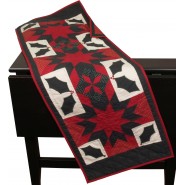 Twinkle Star/Holly C. Red Table Runner 50" Long