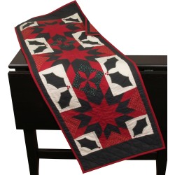 Twinkle Star/Holly C. Red Table Runner 50" Long