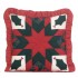 Twinkle Star/Holly C. Red Throw Pillow